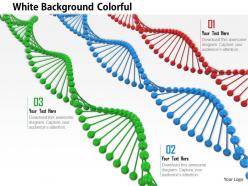 0914 3d colorful dna isolated on white background image slide image graphics for powerpoint