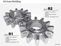 0914 3d glossy grey gears in working image graphics for powerpoint
