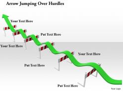 0914 arrow jumping over hurdles image graphics for powerpoint