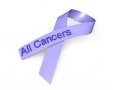 0914 blue ribbon for cancer awareness stock photo