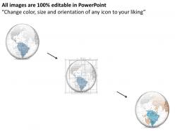 0914 business plan 3d binary globe south america highlighted powerpoint presentation template
