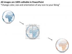 0914 business plan 3d blue color binary globe vector powerpoint presentation template