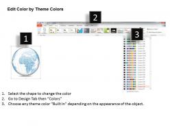 0914 business plan 3d blue color binary globe vector powerpoint presentation template