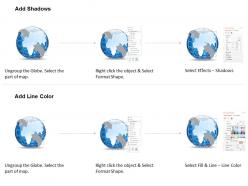 0914 business plan 3d globe enclosed in arrow marked with africa and europe powerpoint presentation template