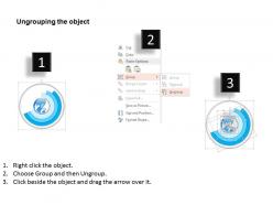0914 business plan 3d globe in semi circle disks diagram powerpoint presentation template