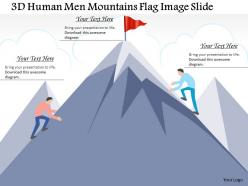 0914 business plan 3d human men mountains flag image slide powerpoint template