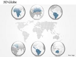0914 Business Plan 3d Specific Globes With World Map PowerPoint Presentation Template