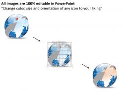 0914 business plan 3d world globe with location icon europe powerpoint presentation template