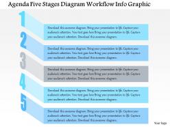 0914 business plan agenda five stages diagram workflow info graphic powerpoint presentation template