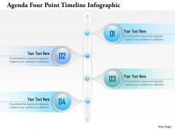 0914 business plan agenda four point timeline infographic powerpoint presentation template
