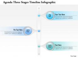0914 Business Plan Agenda Three Stages Timeline Infographic Powerpoint Presentation Template
