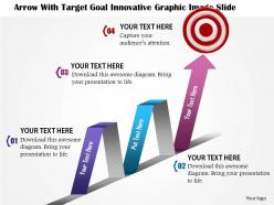0914 business plan arrow with target goal innovative graphic image slide powerpoint template