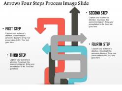 0914 business plan arrows four steps process image slide powerpoint presentation template