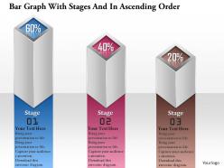 0914 business plan bar graph with stages and in ascending order powerpoint template