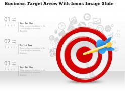 0914 business plan business target arrow with icons image slide powerpoint template
