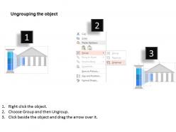 0914 business plan business temple blue pillar info graphic powerpoint presentation template