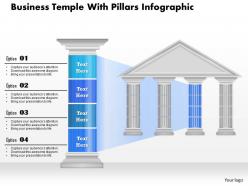 0914 Business Plan Business Temple With Pillars Infographic Powerpoint Presentation Template