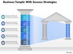 0914 business plan business temple with success strategies powerpoint presentation template