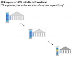 0914 business plan business temple with text blue pillar powerpoint presentation template
