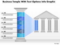 0914 business plan business temple with text options info graphic powerpoint presentation template