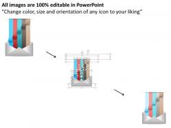 0914 business plan conceptual horizontal process info graphic envelope diagram powerpoint template