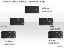 0914 business plan dominoes five in arrow formation image powerpoint template