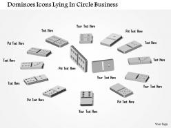 0914 business plan dominoes icons lying in circle business powerpoint template