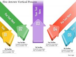 0914 business plan five arrows vertical process powerpoint template
