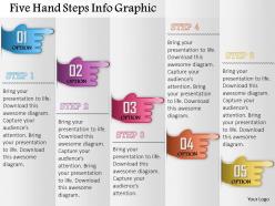 0914 business plan five hand steps info graphic powerpoint presentation template