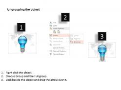 0914 business plan geometric light bulb five stages image powerpoint template