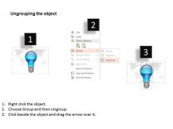 0914 business plan geometric light bulb four stages image powerpoint template