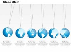 0914 business plan global effect concept globes hanging powerpoint presentation template