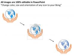 0914 business plan globe in hands for global protection powerpoint presentation template