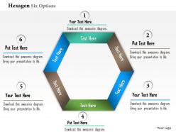 0914 business plan hexagon six options info graphic powerpoint presentation template