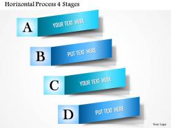 0914 business plan horizontal process 4 stages powerpoint presentation template