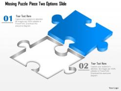 0914 business plan missing puzzle piece two options slide powerpoint template