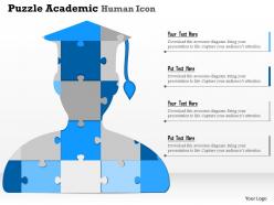 0914 business plan puzzle academic human icon powerpoint presentation template