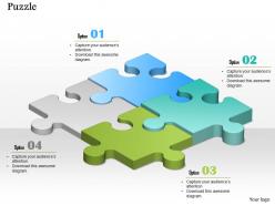35741495 style puzzles matrix 4 piece powerpoint presentation diagram infographic slide