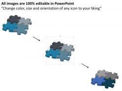 14928474 style puzzles matrix 4 piece powerpoint presentation diagram infographic slide