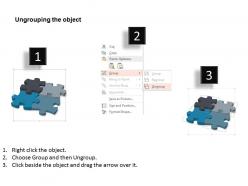 0914 business plan puzzle pieces four steps process slide powerpoint template