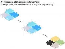 9700222 style puzzles matrix 4 piece powerpoint presentation diagram infographic slide