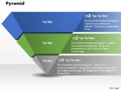 0914 business plan pyramid with three stages graphic slide powerpoint template