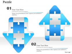 0914 business plan reverse arrows puzzle pieces image slide powerpoint template