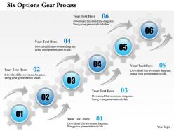 0914 business plan six options gear process powerpoint template