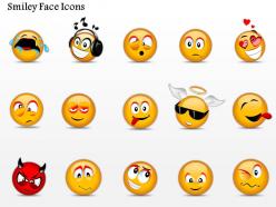 0914 business plan smiley face icons powerpoint template