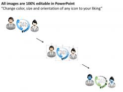 0914 business plan teamwork theme voice call executives powerpoint template