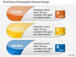 0914 business plan text boxes infographic options image slide powerpoint template