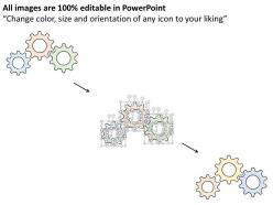 99065464 style variety 1 gears 3 piece powerpoint presentation diagram infographic slide