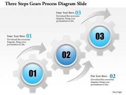 0914 business plan three steps gears process diagram slide powerpoint template