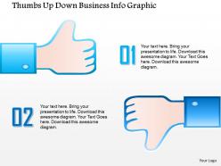 0914 business plan thumbs up down business info graphic powerpoint template
